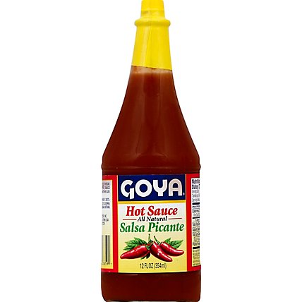 Goya Sauce Hot Salsa Picante Bottle - 12 Fl. Oz. - Image 2