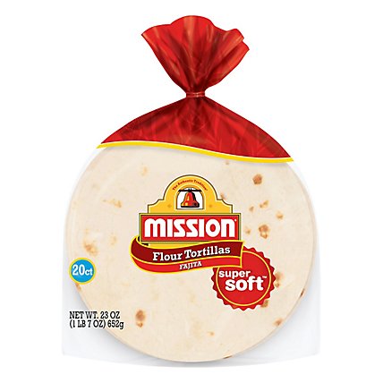 Mission Tortillas Flour Fajita Super Soft Bag 20 Count - 23 Oz - Image 3