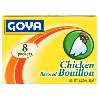 Goya Bouillon Powdered Chicken Flavored Box - 2.82 Oz - Image 2