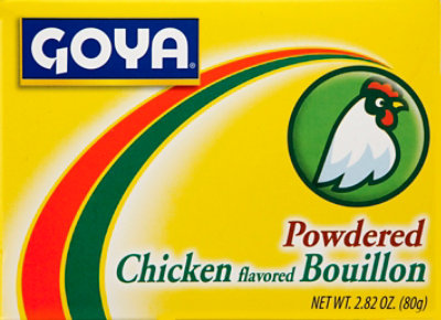 Goya Bouillon Powdered Chicken Flavored Box - 2.82 Oz - Image 2