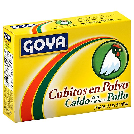 Goya Bouillon Powdered Chicken Flavored Box - 2.82 Oz