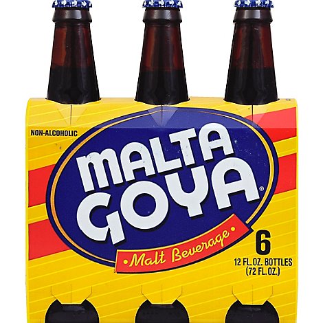 Malta Goya Malt Beverage Non-Alcoholic Bottle - 6-12 Fl. Oz.