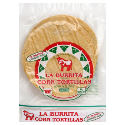 La Burrita Tortillas Corn Yellow Pack - 16 Oz