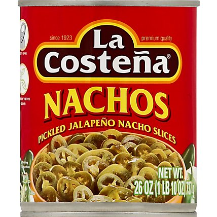 La Costena Jalapeno Nacho Slices Pickled Can - 26 Oz - Image 2