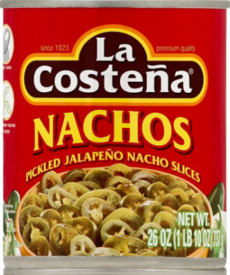 La Costena Jalapeno Nacho Slices Pickled Can - 26 Oz - Image 2