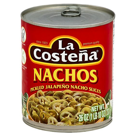 La Costena Jalapeno Nacho Slices Pickled Can - 26 Oz