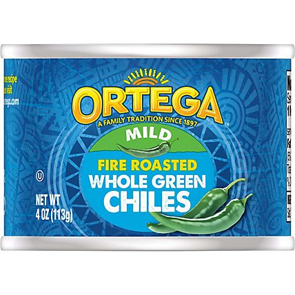 Ortega Green Chiles Whole Fire Roasted Mild Can - 4 Oz - Image 2