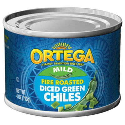 Ortega Green Chiles Diced Fire Roasted Mild Can - 4 Oz - Image 3