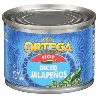 Ortega Jalapenos Diced Hot Can - 4 Oz - Image 3