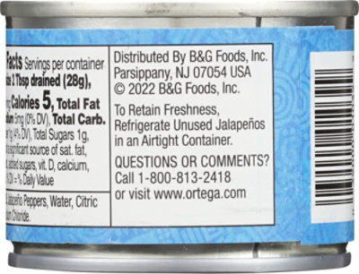 Ortega Jalapenos Diced Hot Can - 4 Oz - Image 6