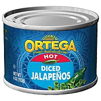 Ortega Jalapenos Diced Hot Can - 4 Oz - Image 1