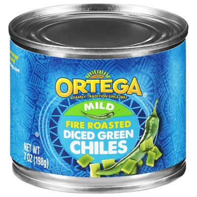 Ortega Green Chiles Diced Fire Roasted Mild Can - 7 Oz - Image 3