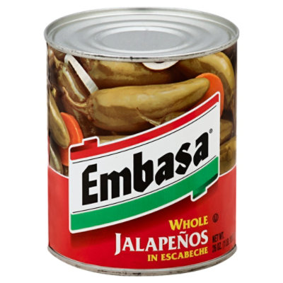 Embasa Jalapenos Whole in Escabeche Can - 26 Oz - Image 1