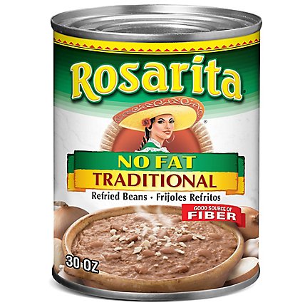 Rosarita No Fat Traditional Refried Beans - 30 Oz - Image 2