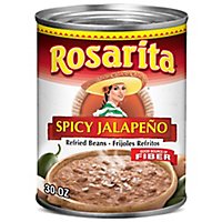 Rosarita Spicy Jalapeno Refried Beans - 30 Oz - Image 2