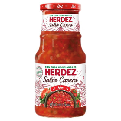 Herdez Salsa Casera Hot Jar - 16 Oz