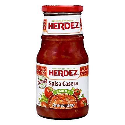 Herdez Salsa Casera Mild Jar - 16 Oz - Image 1