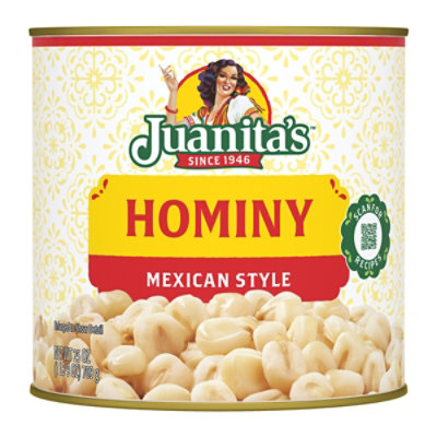 Juanitas Foods Hominy Mexican Style Can - 25 Oz