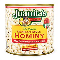 Juanitas Foods Hominy Mexican Style Can - 25 Oz - Image 2