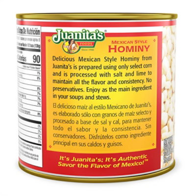 Juanitas Foods Hominy Mexican Style Can - 25 Oz - Image 6