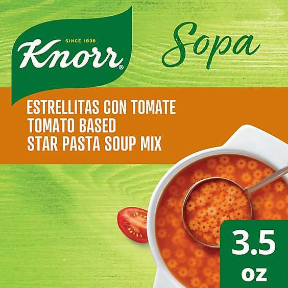 Knorr Sopa Tomato Based Star Pasta Soup Mix - 3.5 Oz - jewelosco Knorr Sopa Tomato Based Star Pasta Soup Mix - 3.5 Oz - jewelosco