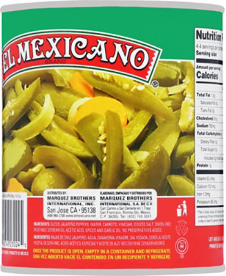 El Mexicano Jalapenos Peppers Sliced in Brine - 28 Oz - Image 5
