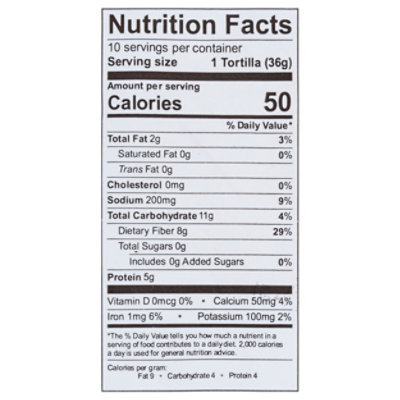 La Tortilla Factory Tortillas Whole Wheat Low Carb Original Bag 10 Count - 13 Oz - Image 3