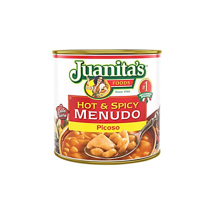 Juanitas Foods Menudo Hot & Spicy Can - 25 Oz - Image 2