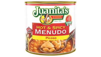 Juanitas Foods Menudo Hot & Spicy Can - 25 Oz - Image 1