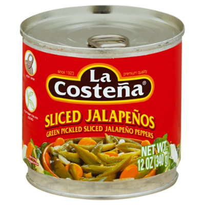 La Costena Jalapenos Sliced Can - 12 Oz