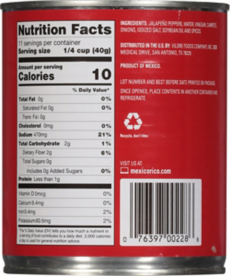 La Costena Jalapenos Sliced Can - 28 Oz - Image 5