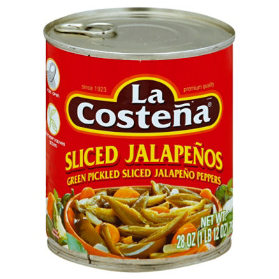 La Costena Jalapenos Sliced Can - 28 Oz - Image 1