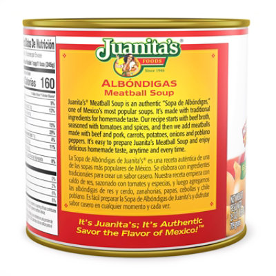 Juanitas Foods Soup Albondigas Meatball Soup Can - 25 Oz - Image 8