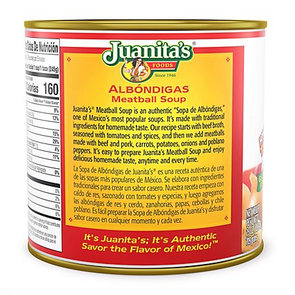 Juanitas Foods Soup Albondigas Meatball Soup Can - 25 Oz - Image 4
