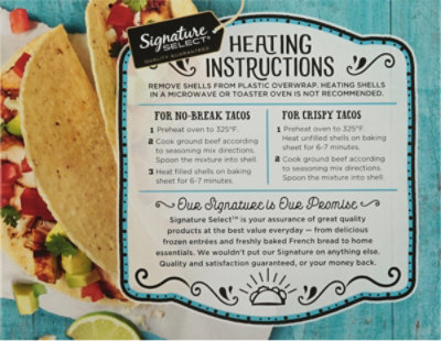 Signature SELECT White Corn Taco Shells Box 12 Count - 4.8 Oz - Image 4
