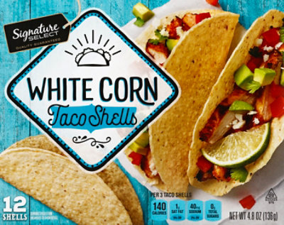 Signature SELECT White Corn Taco Shells Box 12 Count - 4.8 Oz - Image 2