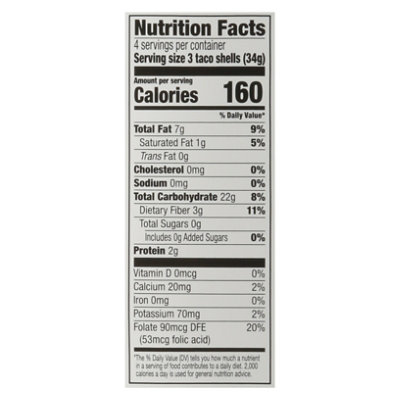 Signature SELECT White Corn Taco Shells Box 12 Count - 4.8 Oz - Image 2