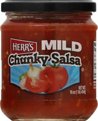 Herrs Salsa Chunky Mild Jar - 16 Oz - Image 2