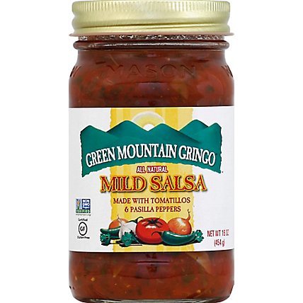 Green Mountain Gringo Salsa Mild Jar - 16 Oz - Image 2