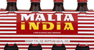 Malta India Malt Beverage Non-Alcoholic Bottles - 8-7 Fl. Oz. - Image 2