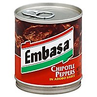 Embasa Peppers Chipotle in Adobo Sauce Can - 7 Oz - Image 1