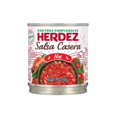 Herdez Salsa Casera Hot Can - 7 Oz