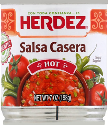 Herdez Salsa Casera Hot Can - 7 Oz - Image 2