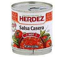 Herdez Salsa Casera Hot Can - 7 Oz