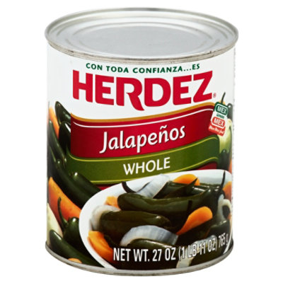 Herdez Jalapenos Whole Can - 27 Oz - Image 1