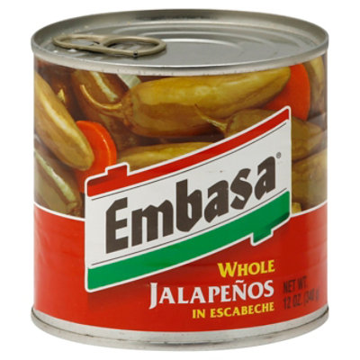 Embasa Jalapenos Whole in Escabeche Can - 12 Oz - Image 1