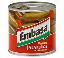 Embasa Jalapenos Whole in Escabeche Can - 12 Oz
