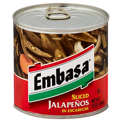 Embasa Jalapenos Sliced in Escabeche Can - 12 Oz - Image 1