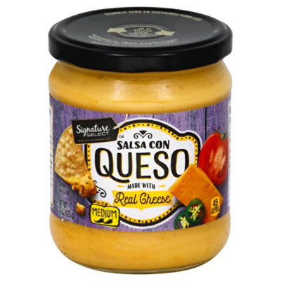 Signature SELECT Salsa Con Queso Medium Jar - 15 Oz