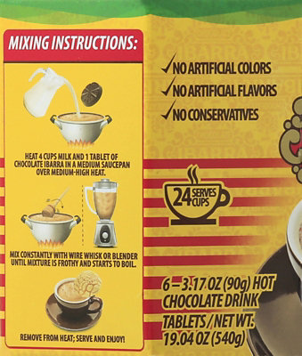 Ibarra Drink Tablets Hot Chocolate Mexican Box - 6-3.17 Oz - Image 3